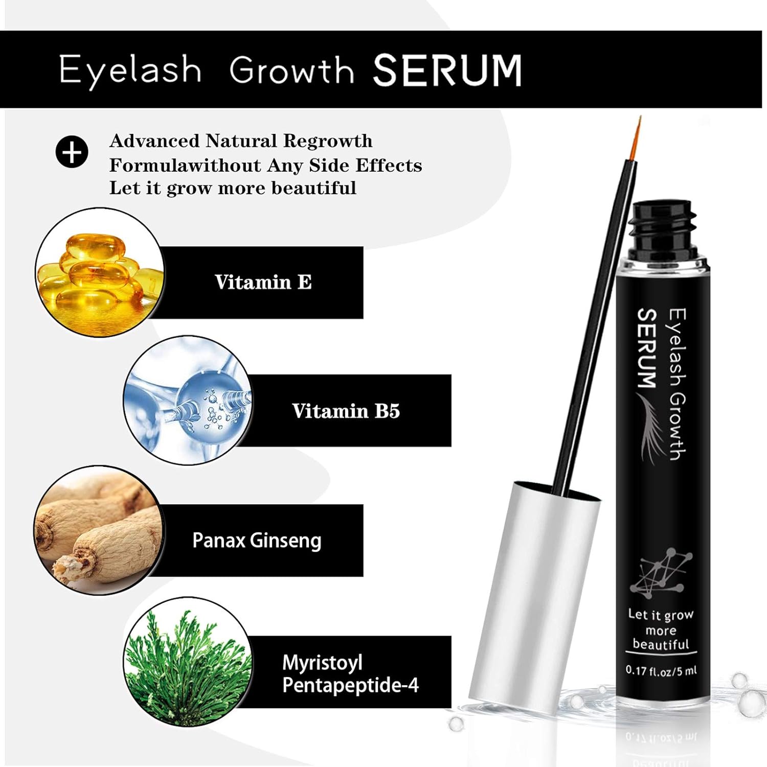 Eyelash Growth Serum (Black)
